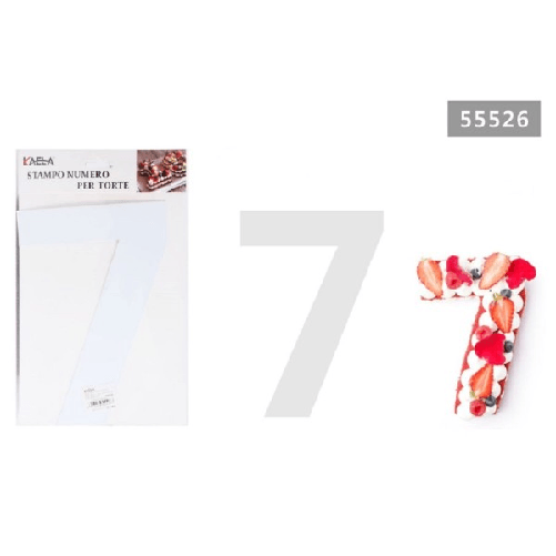 Stampo Torte Dolci A Forma Di Numero 7 10 Pollici Strumento Taglio Stencil 55526 -