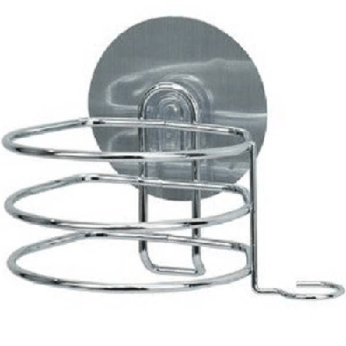 Porta Phon Asciugacapelli Supporto A Parete Bagno Con Biadesivo Gancio 79836 -