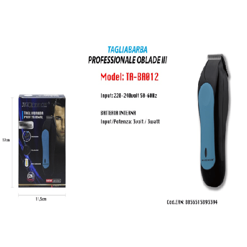 Tagliabarba Professionale Oblade Iii Maxtech Rasoio Regolabile Uomo New Version Ta-ba012 -