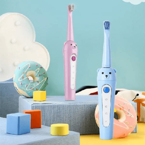Spazzolino Elettrico Per Bambini Ricaricabile Usb Bear 3 Modalità Testine Q-ys9 -