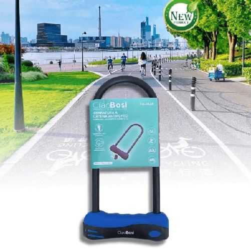 Linq-lucchetto Catena Catenaccio Acciaio Forma U Per Bici Bicicletta Moto Mtb Cx-9548 -
