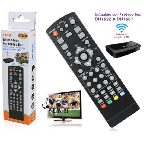 Telecomando Universale Per Decoder Tv Digitale Set-top Box Dh1692 Dh1661 Yk9261 -