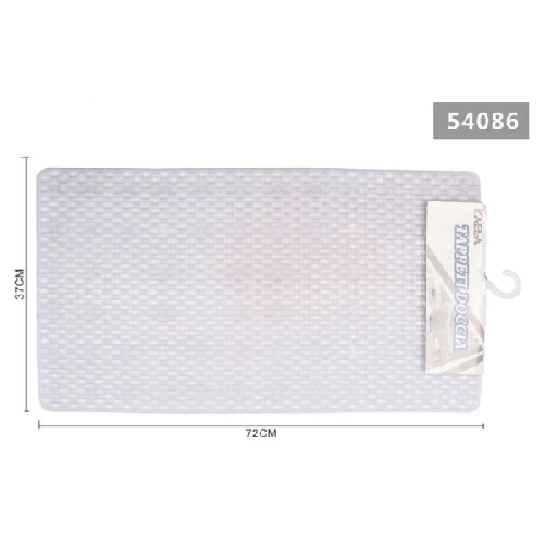 Kaela-tappeto Per Doccia Tappetino Vasca Da Bagno Rettangolare 37 X 72 Cm Bianca 54086 -