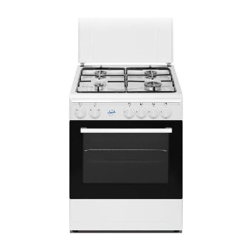 Ducati SD664WE Cucina a Gas libera installazione 4 Fuochi con Forno e Grill elettrico 56 Litri 4 Funzioni 60x60 cm Bianco