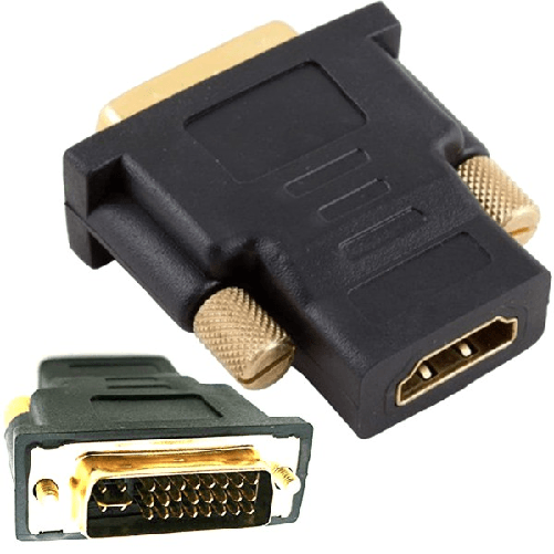 Convertitore Adattatore Dvi-d Maschio A Hdmi Femmina Per Monitor Immagini Q-c30 -
