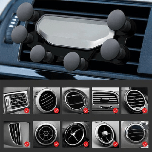 Portacellulare Auto Universale Griglia Di Ventilazione 6 Punti Fissaggio Q-zj018 -