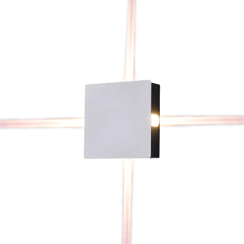 V-TAC Lampada LED da Muro Quadrato 4W 110LM/W Colore Bianco 4000K IP65