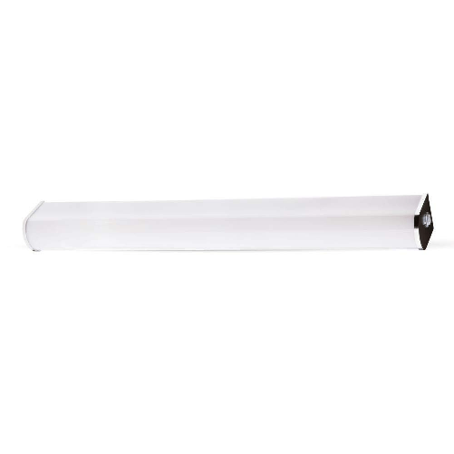 Applique Lampada Led Da Parete Moderna 10W Tappo Cromato Lunghezza 605mm 6400K Per Specchio Bagno SKU-3917