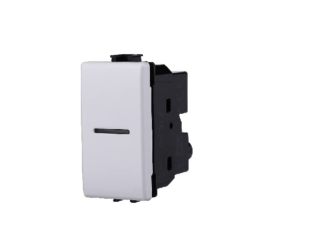 ETTROIT Interruttore Assiale 1P 16A Unipolare Bbianco Compatibile Con Bticino Matix