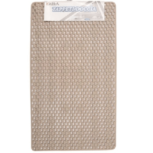 Kaela-tappeto Per Doccia Tappetino Vasca Da Bagno Rettangolare 37 X 72 Cm Beige 54088 -