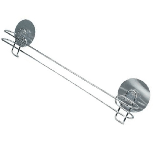 Cleafe-asta Barra Porta Asciugamani 45 Cm Montaggio A Parete Bagno Con Biadesivo 79845 -