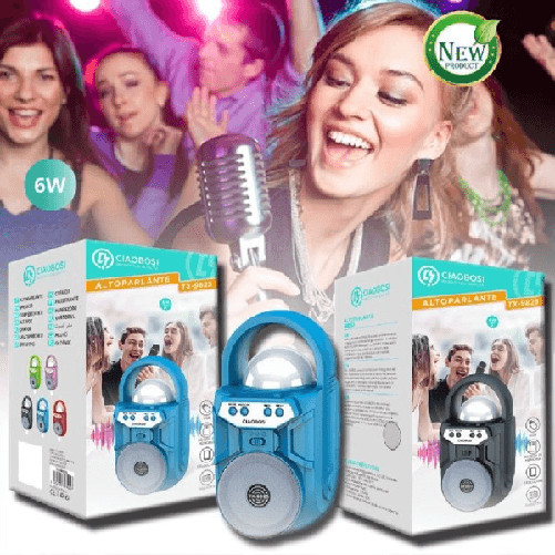 Linq-cassa Speaker Altoparlante Bluetooth Portatile Tx-9825 Fm Tf Usb Aux Ricaricabile -