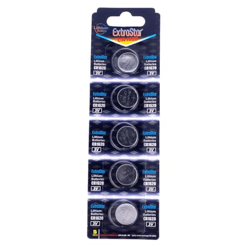 5 BATTERIE A BOTTONE CR1620 LITIO 3 V PILE CR 1620