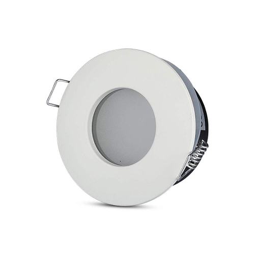 V-TAC Portafaretto LED da Incasso Rotondo GU10 e GU5.3 (MR16) Colore Bianco IP54