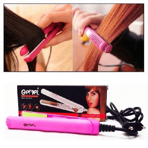 Mini Piastra Per Capelli In Ceramica Portatile Viaggio Comoda Borsa 150° Gm-2923 -