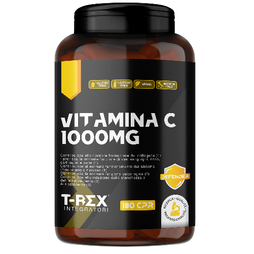 VITAMINA C 1000MG, 180 COMPRESSE DA 1050 MG, 6 MESI DI FORNITURA - ALTE DIFESE IMMUNITARIE