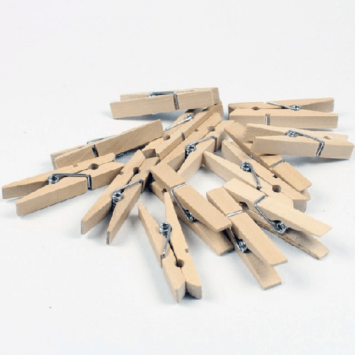 45pz Molletta 2.5mm Legno Bomboniere Biglietti Laurea Compleanno Decorazione Foto -