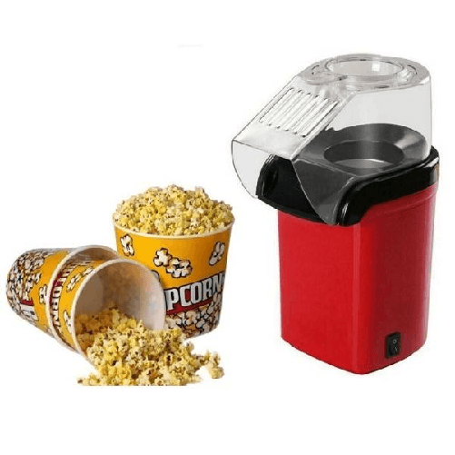 Mini Macchina Per Pop Corn Ad Aria Calda 1200w Coperchio Rimovibile Con Dosatore -