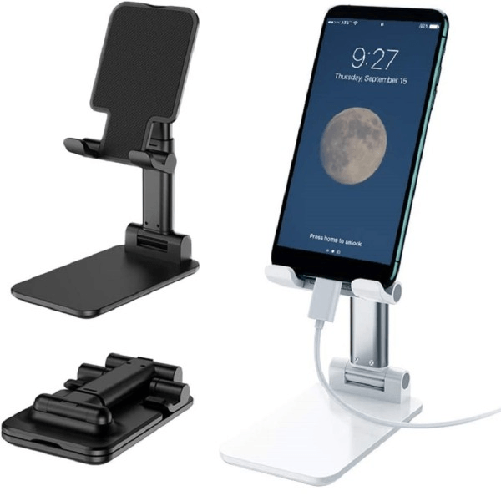 Supporto Tavolo Pieghevole Per Cellulari Tablet Fino 11" Regolabile Studio Gioco -