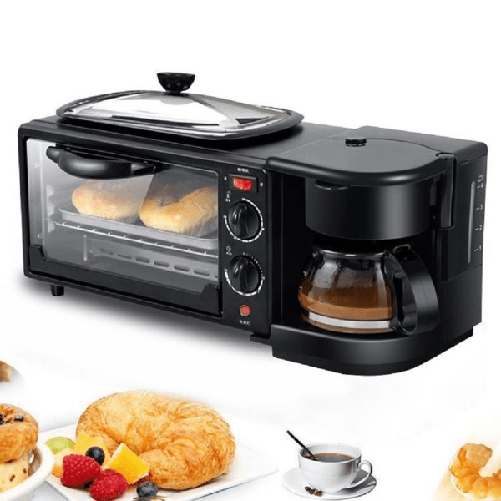 Linq-macchina Colazione Elettrica 3in1 Tx-8251 Forno Multifunzione Padella Caffettiera -