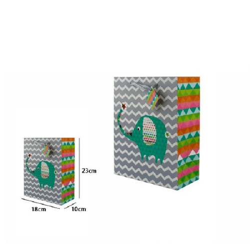 Trade Shop Traesio-set 3 Buste Borsa Da Regalo Sacchetti Con Animali 18x23x10 Cm 65903 Modelli Vari -