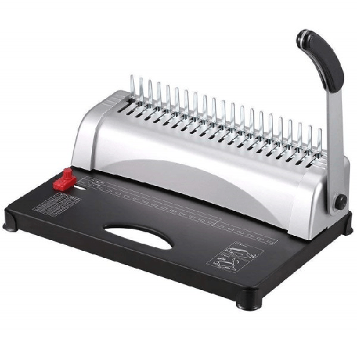 Trade Shop Traesio-macchina Rilegatrice Spirale Misura A4 Fino A 450 Fogli Libri Rilegatura Spirale -