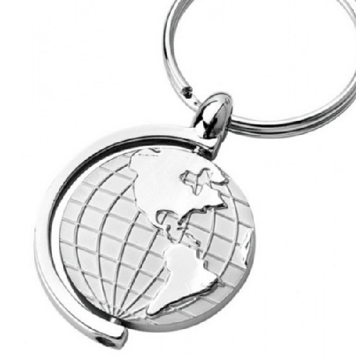 Trade Shop Traesio-12 Portachiavi Porta Chiave Bomboniere Segnaposto Mappamondo Rotante Globo Terra -