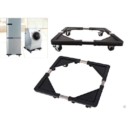 Trade Shop Traesio-base Supporto Per Frigo Frigorifero Lavatrice Con Ruote Piastra Piccola -