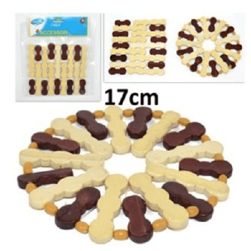 Trade Shop Traesio-base Sottopentola Sotto Pentola Casseruola Piatto In Legno Fantasia 17cm -