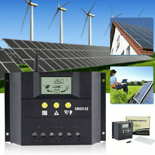 Trade Shop Traesio-regolatore Di Carica Solare Fotovoltaico 50a Led 12v /24v Per Pannello Solare -