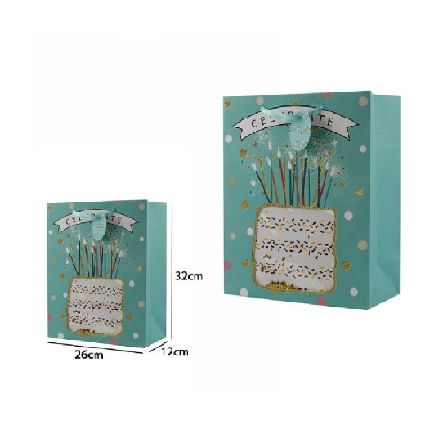 Trade Shop Traesio-set 3 Pz Buste Busta Da Regalo 26x32x12 Cm 65910 Varie Fantasie Compleanno Festa -