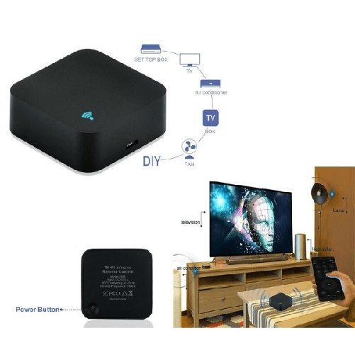 Trade Shop Traesio-mini Wifi Ir Remote Control Smart Tv Condizionatori Alexa Google Assist S06 -