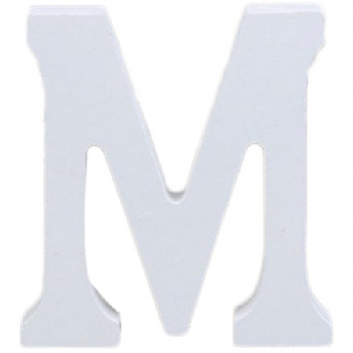 Lettera M In Legno Bianco 11cm Decorazione Confettata Compleanno Promessa Wedding -