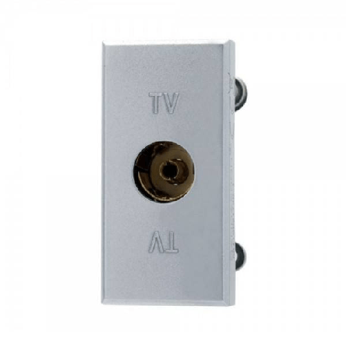 Presa Tv Connettore Femmina Silver Compatibile Bticino Axolute -
