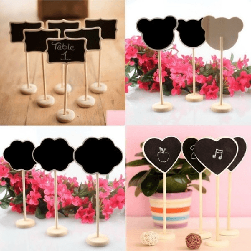 Trade Shop Traesio-2 Mini Lavagna Lavagnetta Segnaposto Segna Posto Bomboniera Wedding Ristorante -