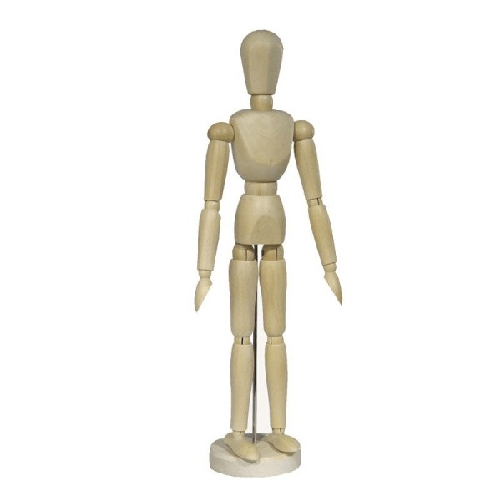 Manichino 30 Cm Snodabile Uomo Male In Legno Belle Arti Mobili Per Disegno Allestimento Bozzetti -