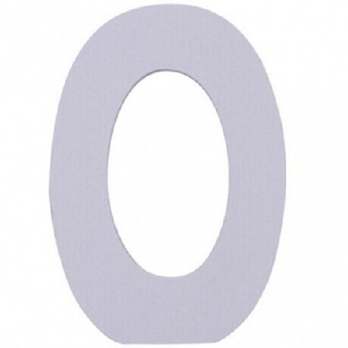 Numero 0 In Legno Bianco 11cm Decorazione Confettata Compleanno Promessa Wedding -