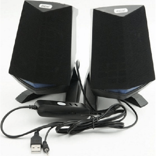 Altoparlanti 2.0 Per Computer Notebook 3w X 2 Con Illuminazione A Led Usb Q-c33 -