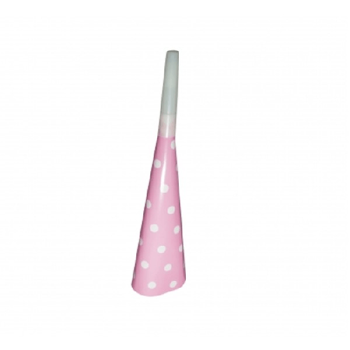 Trade Shop Traesio-72 Trombette Carta Cono Rosa Pois Party Festa Compleanno Matrimonio Compleanno -