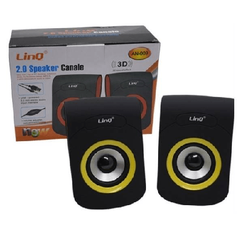 Linq-altoparlanti Speaker Casse Usb 3w Jack 3,5mm Per Pc Notebook Linq An-009 Color -