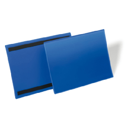 DURABLE Buste identificative magnetiche - 150 x 67 mm - blu - Durable - conf. 50 pezzi Durable 1741 07 porta etichette 50 pz