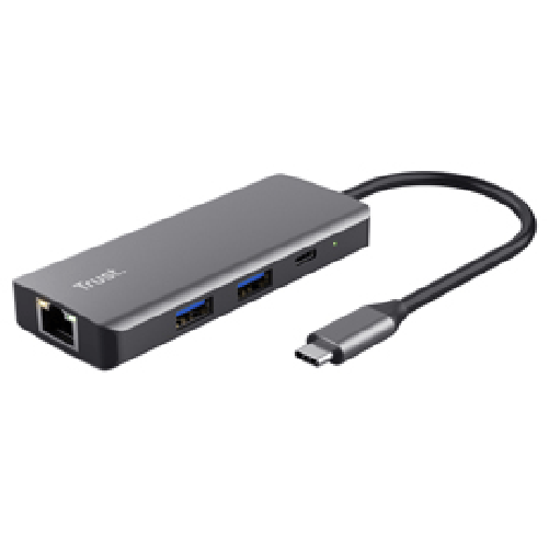 Trust Dalyx Adattatore Multiporta USB C 6-in-1 Argento Trust Dalyx USB tipo-C 1000 Mbit/s Argento