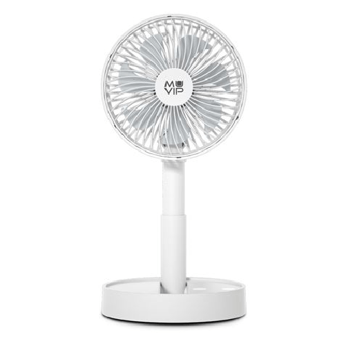Ventilatore da Tavolo Pieghevole Portatile Muvip 5W Diametro 15cm - 4 VelocitÃ Â - Angolo Regolabile fino a 90Ã â Ã Âo - Auto