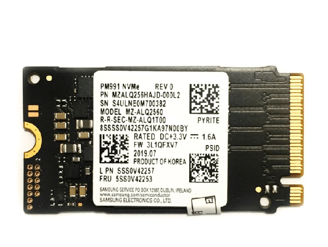 SAMSUNG SOLID STATE DRIVE SSD 256 GB M.2 MINI NVME MZALQ256HAJD-000L2 OEM BULK