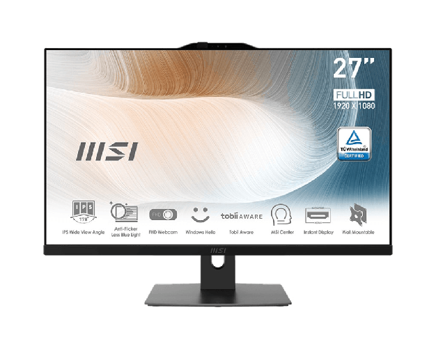 MSI MODERN AM272P 12M-615IT i7-1255U 16Gb Hd 512Gb Ssd 27'' Windows 11 Pro
