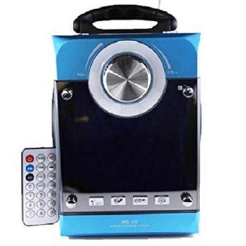 Speaker Multimediale Ms-35 Cassa Portatile Radio Fm Mp3 Usb Sd Aux Display Led -