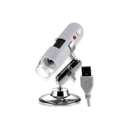 Microscopio Usb Digitale 20x 400x Pc Notebook Foto Video 8 Led 2.0 Mpx Staffa Cd -