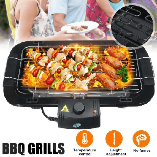 Griglia Elettrica 2000 W Barbecue Grill Bistecchiera Bbq Giardino Q-bbq6 Jy-06 -