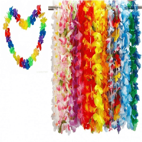 Trade Shop Traesio-24 Ghirlande Ghirlanda Di Fiori Hawaiana Fiore Collana Hula Fascia Estate -