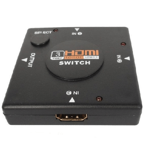 Trade Shop Traesio-hdmi Switch 1080p Hdmi 3 Porte Xbox, Ps3,decoder E Pc, Dvd, Video Proiettore -